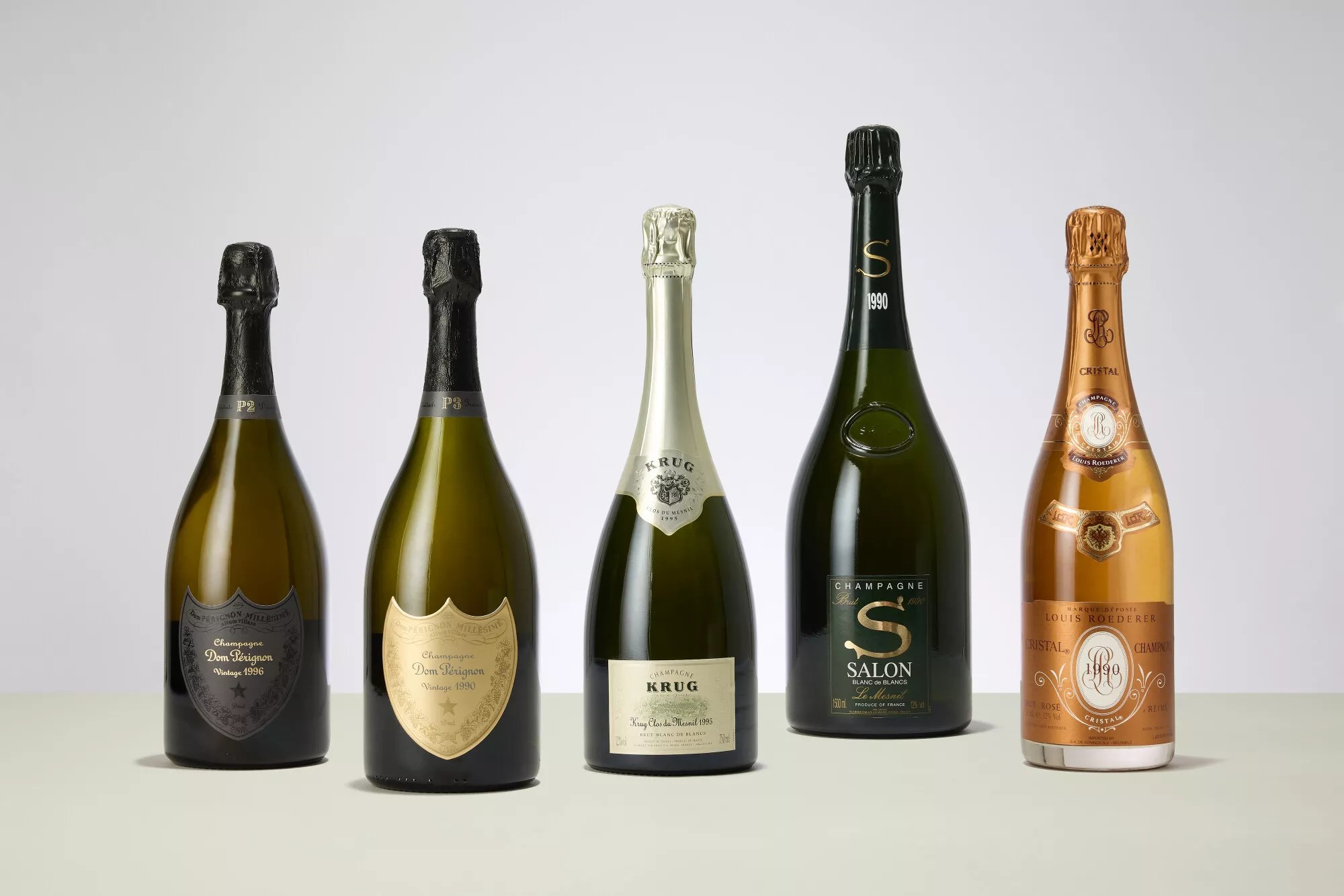 Коллекционное шампанское Dom P&eacute;rignon, Krug, Salon и Cristal