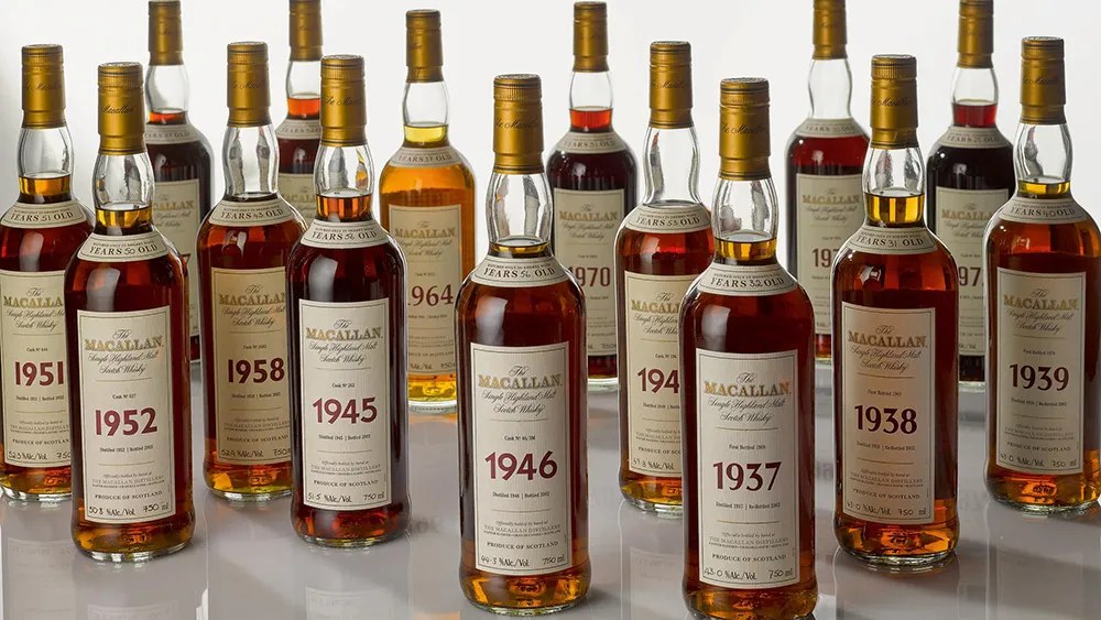 Коллекция винтажного виски The Macallan Fine and Rare